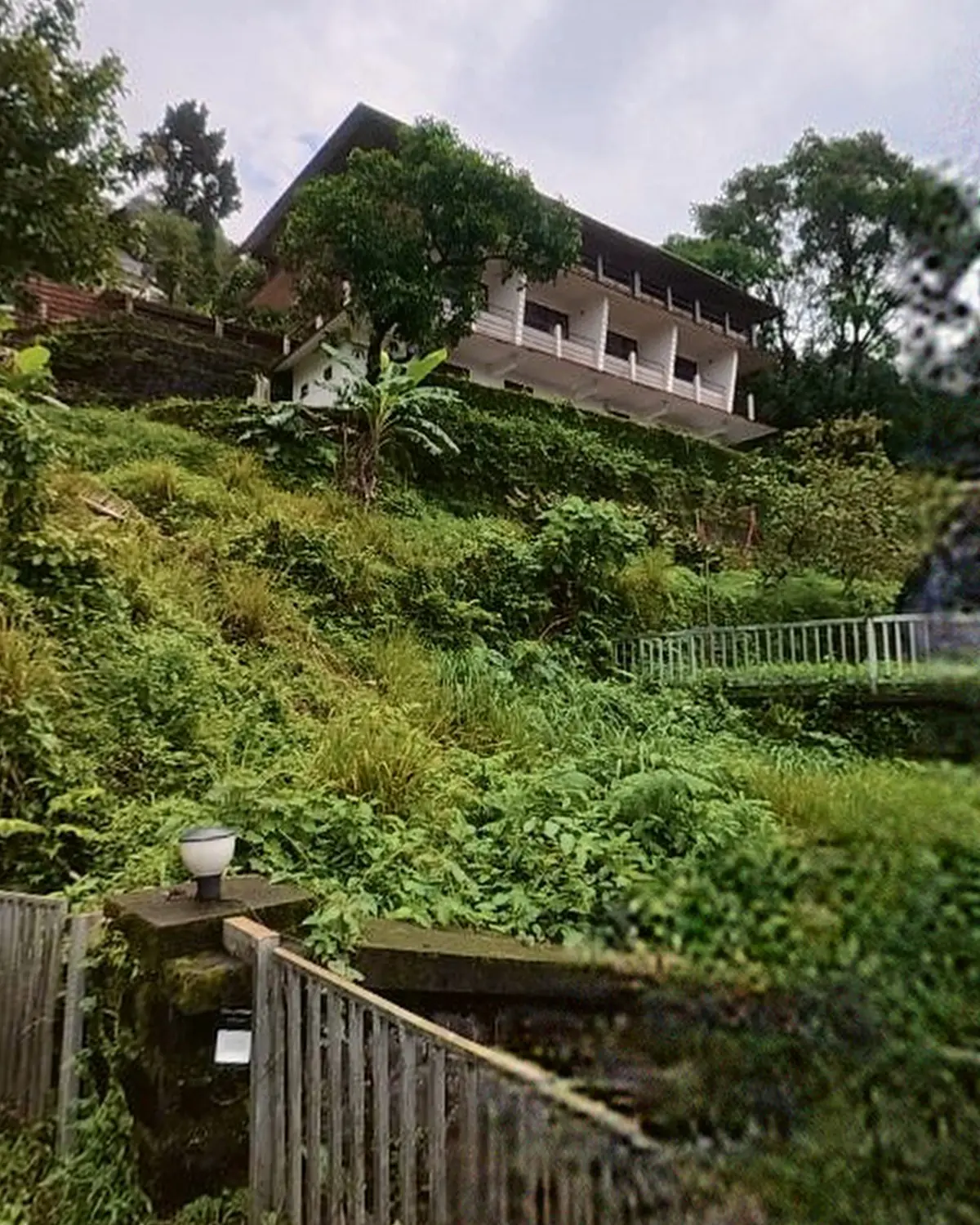 The main block on the hillside