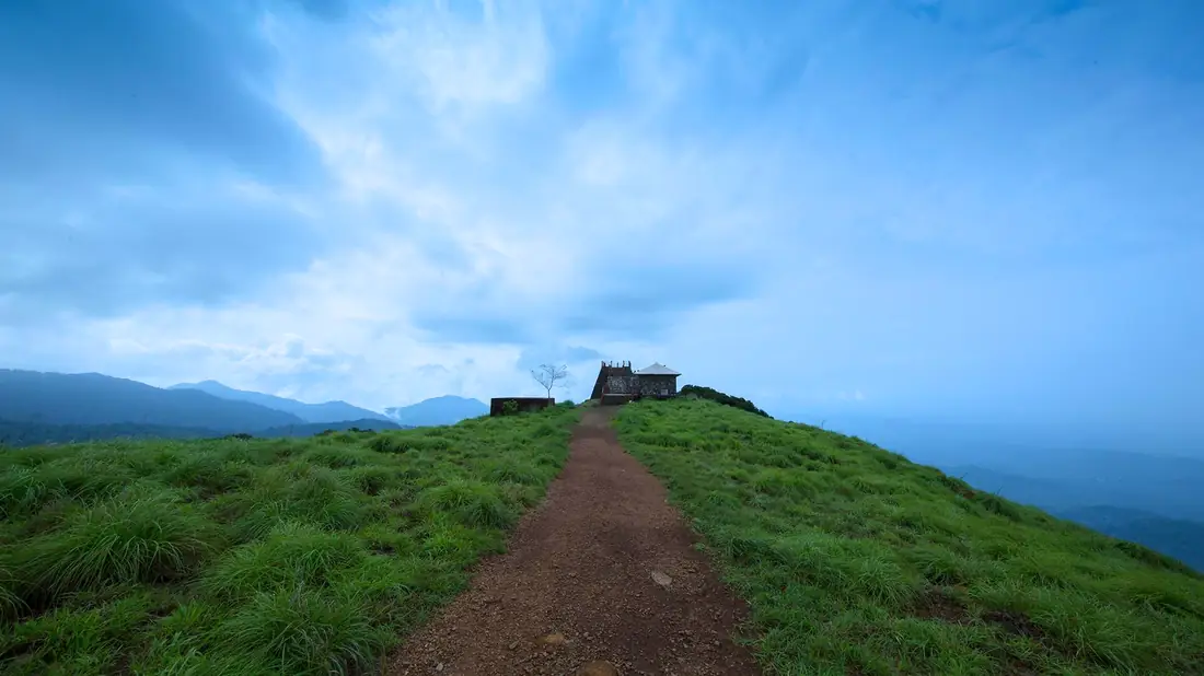 Grass trail to the Paithalmala summit
